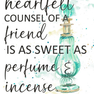 Perfume Bottle Proverbs 27:9