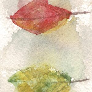 Bookmarker: Birch Leaves