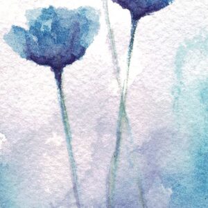 Bookmarker: Triple Blue Flower