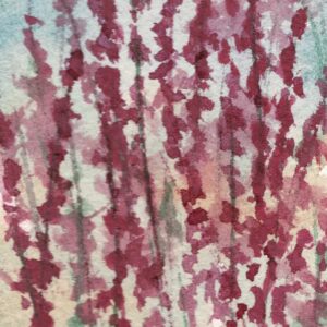 Bookmarker: Pink Hollyhocks