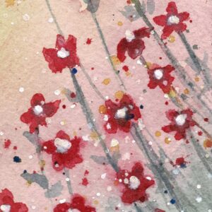 Bookmarker: Pink Flowers