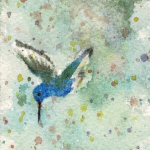 Bookmarker: Hummingbirds Green