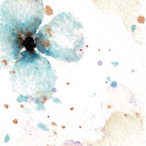 Bookmarker: Light Blue Flower Trio