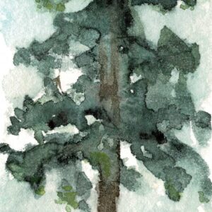 Bookmarker: Single Pine Tree