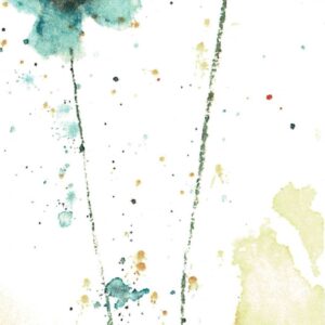 Bookmarker: Psalm 139 Teal Flowers